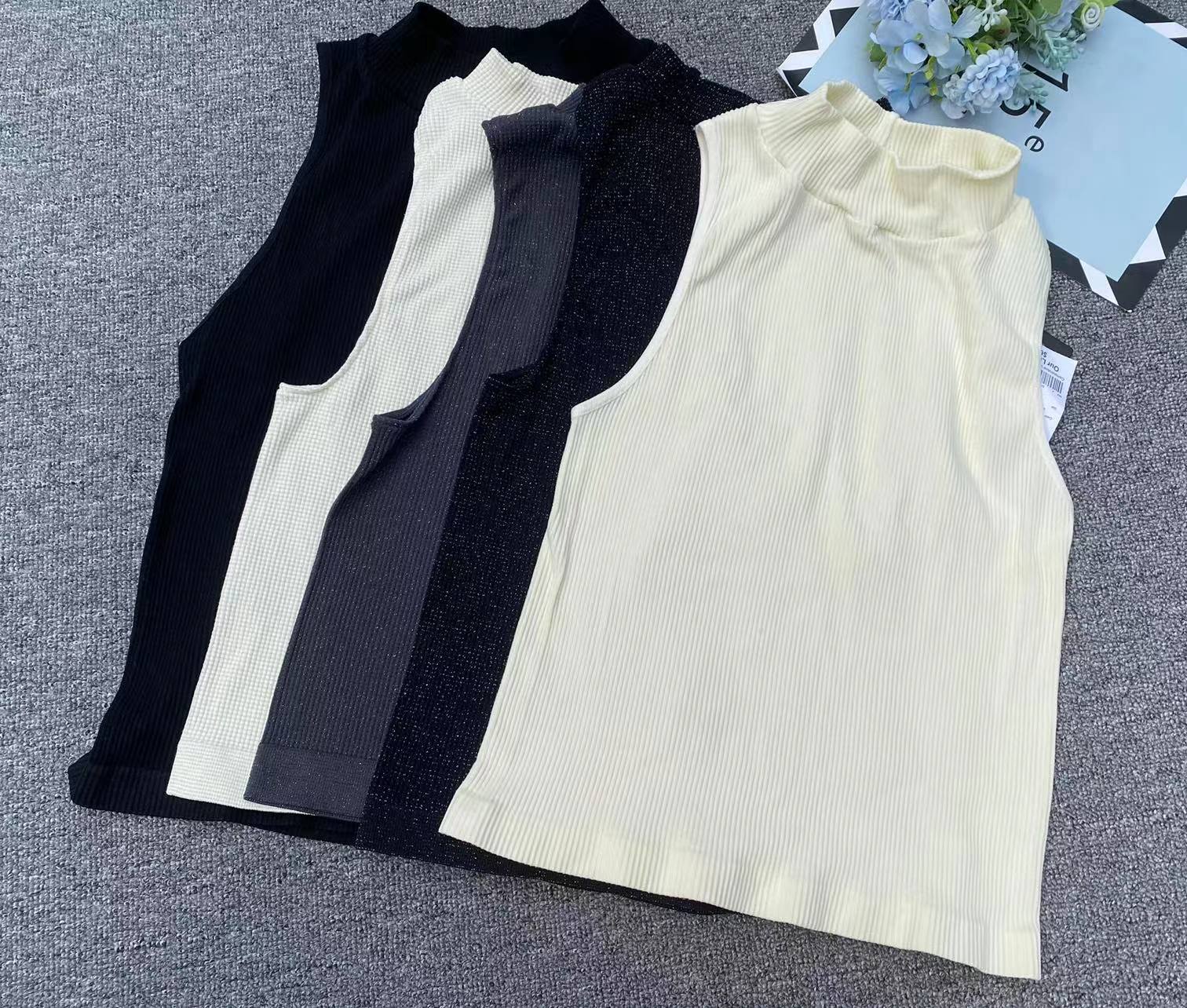 Exportación nuevo chaleco sin costuras de gran tamaño elástico cómodo ropa exterior superior al por mayor