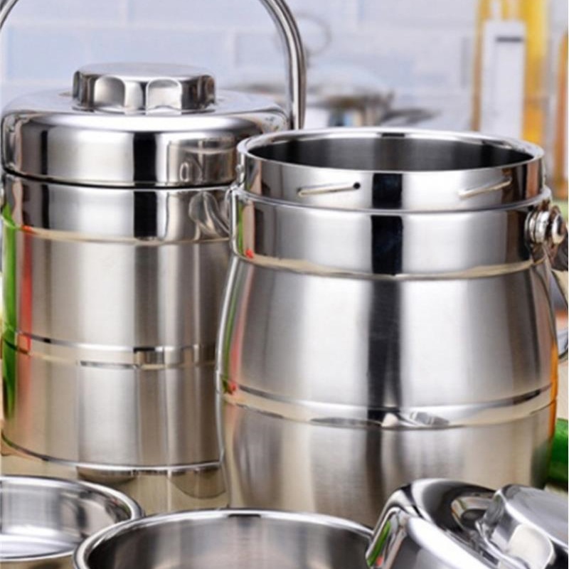 G保温饭盒宿舍不锈钢空三层学生便当盒超长保温桶上班大容量再名