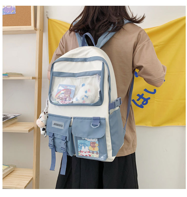 Korean Style Hit Color Nylon Cloth Backpack Wholesale Nihaojewelry display picture 34