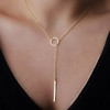 Metal short necklace, European style, simple and elegant design