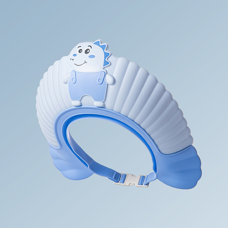 Gorro de champú para bebés, artefacto de champú para bebés, protección antioídos, protección ocular, gorro de retención de agua de goma suave, sombrero de baño para niños