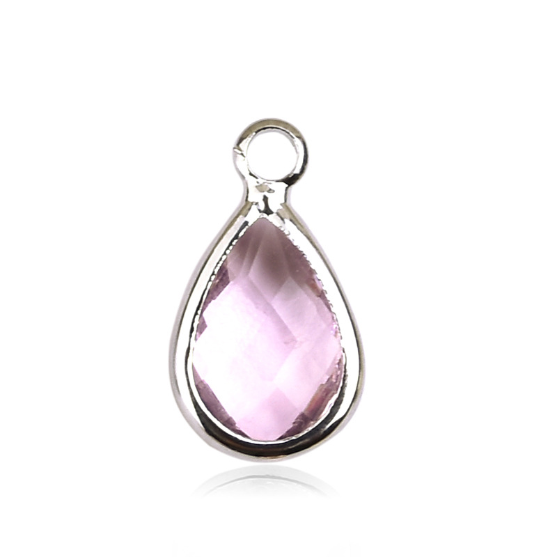 1g Weight Pendant Jewelry Making Type 8 * 14mm Jewelry Making Size Glass, Birthstone Inlay Material DIY Jewelry Accessories Classification 1 Piece Quantity Copper Material Water Droplets Pattern Inlay Design Casual, Simple Style Style 1 Piece 8 * 14mm Copper Glass Birthstone Water Droplets Pendant 9