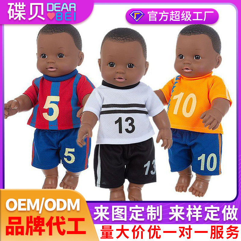 Customized 12inch American Boys Basketball Uniform T-Shirt Shorts Cute Vinyl Doll Suit Customized with Pictures and Samples