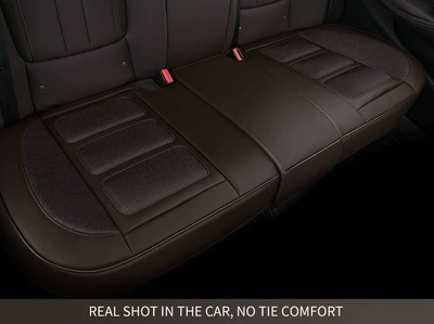 Seat cushion, seat cover three-piece cushion four-season universal dynamic - back-row-dark-curry