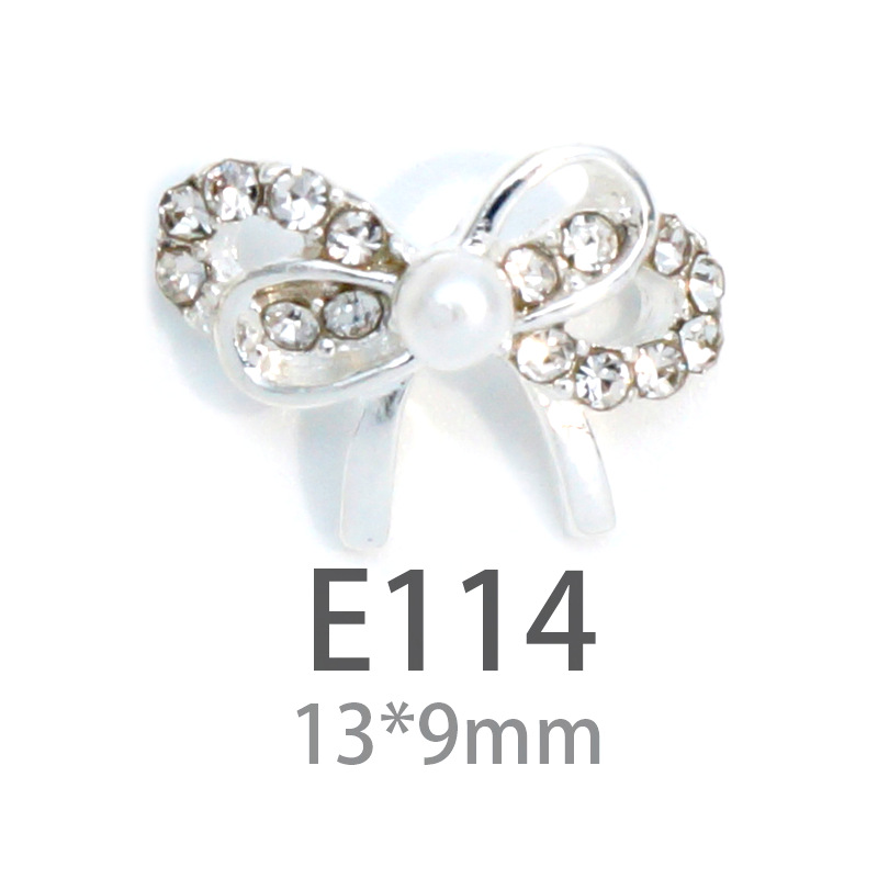 LZ nuevo rojo neto mismo estilo de uñas arco Aleación de uñas joyería arco de uñas de perlas de diamantes fábrica al por mayor