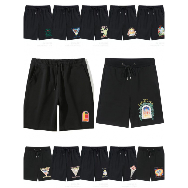 Casablanca Casablanca Printed Casual Shorts and Sweatpants Independent Site Cross-Border E-Commerce Foreign Trade