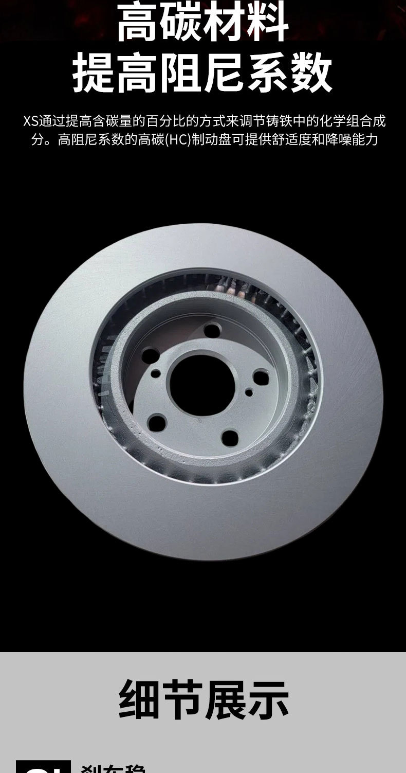 43512-42050 Is Suitable for Toyota Rav4, Camry, Lexus Es Front Brake Disc