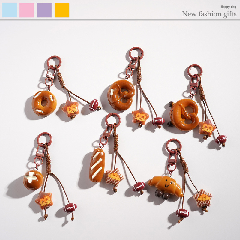 New Cute Cartoon Alkaline Water Bread Keychain Pendant Bag Pendant Small Gift Car School Bag Little Red Book New Cute Cartoon Alkaline Water Bread Keychain Pendant Bag Pendant Small Gift Car School Bag Little Red Book
