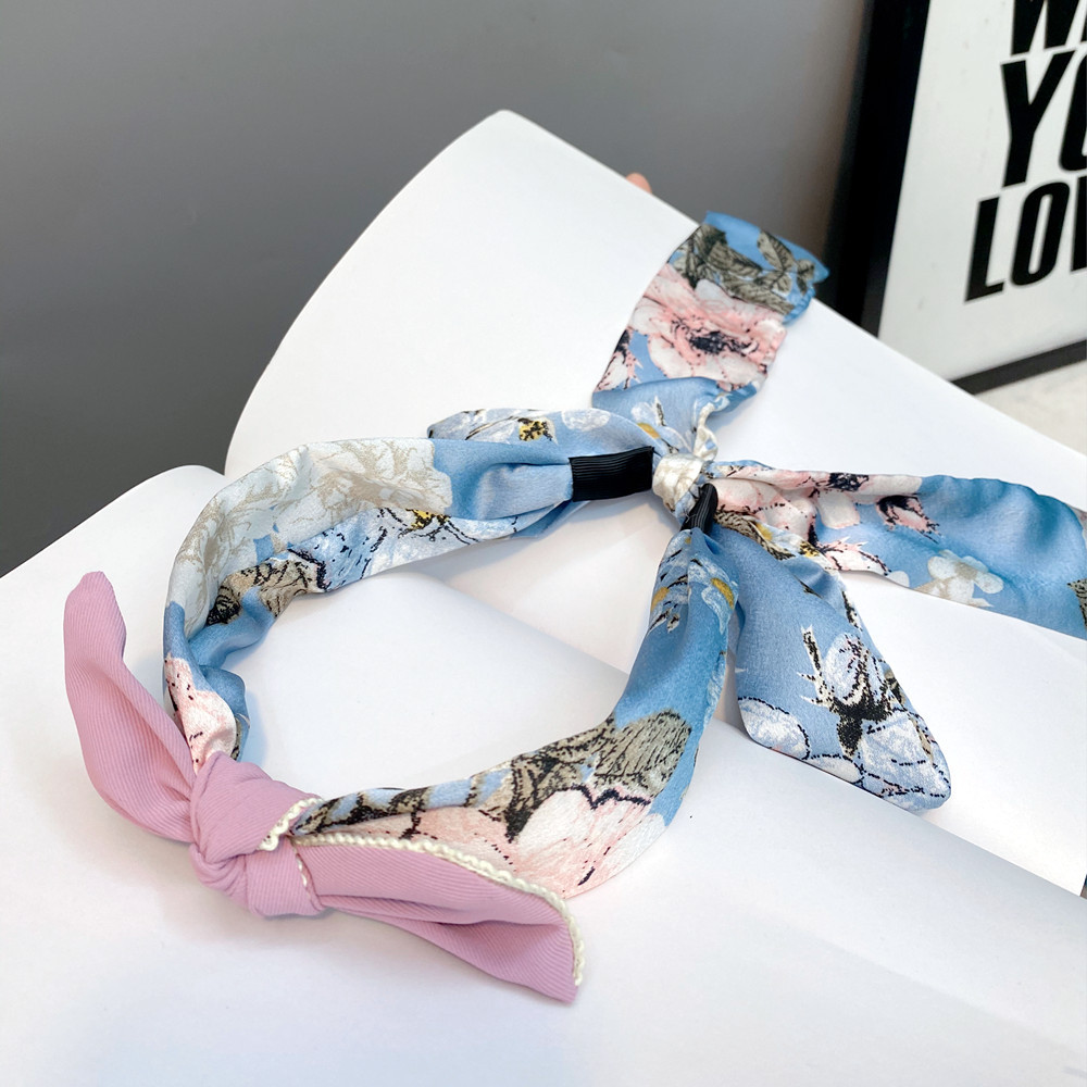Rabbit Ears Wide Bowknot Headband display picture 6