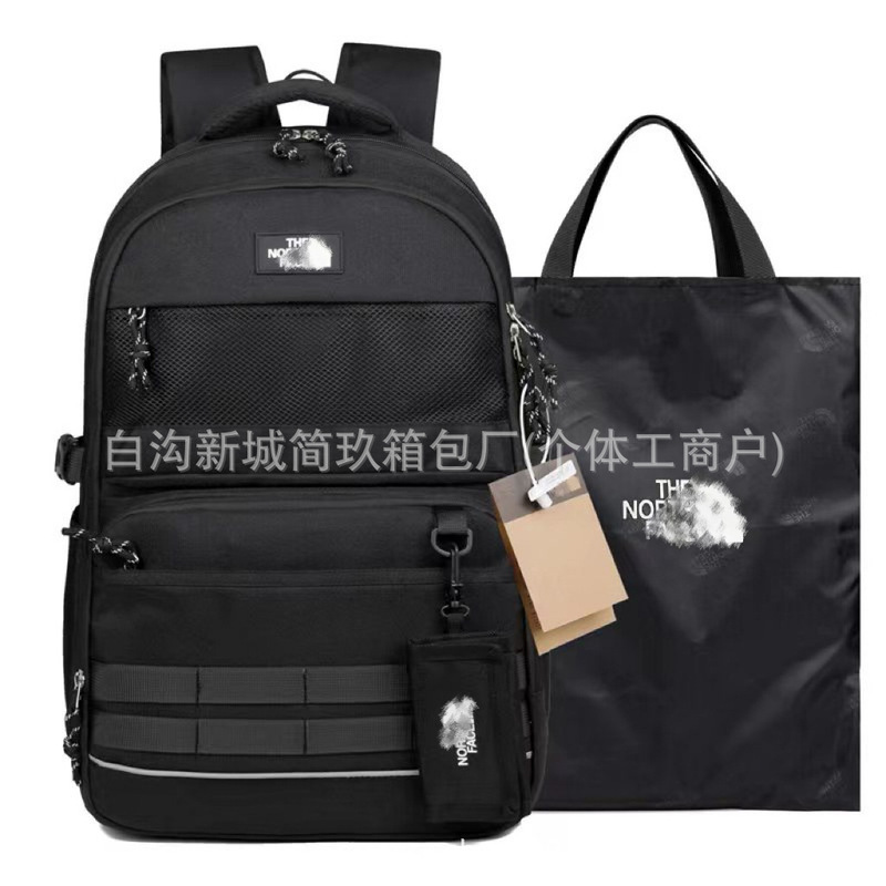 Korean Style Large-Capacity Backpack for Men and Women, Middle and High School Bags, Outdoor Mountaineering Travel Backpacks, High-Looking Computer Bags