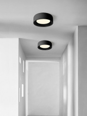 意式極簡過道燈 入戶玄關走廊小吸頂燈簡約現代護眼創意圓形