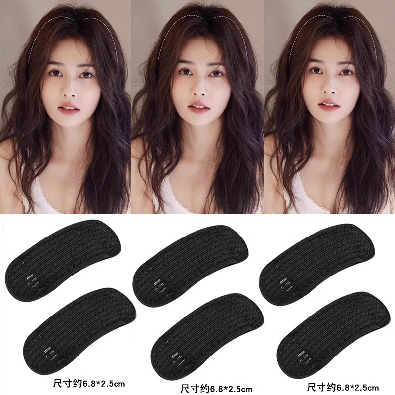 Cabello transpirable invisible almohadilla de cabello alto cráneo raíz de cabello looser cráneo clip de cabello mujer cráneo posterior almohadilla de cabello dispositivo de cabello