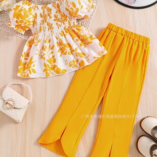 Girls Basic Set Two-piece set of a top and long pants dress