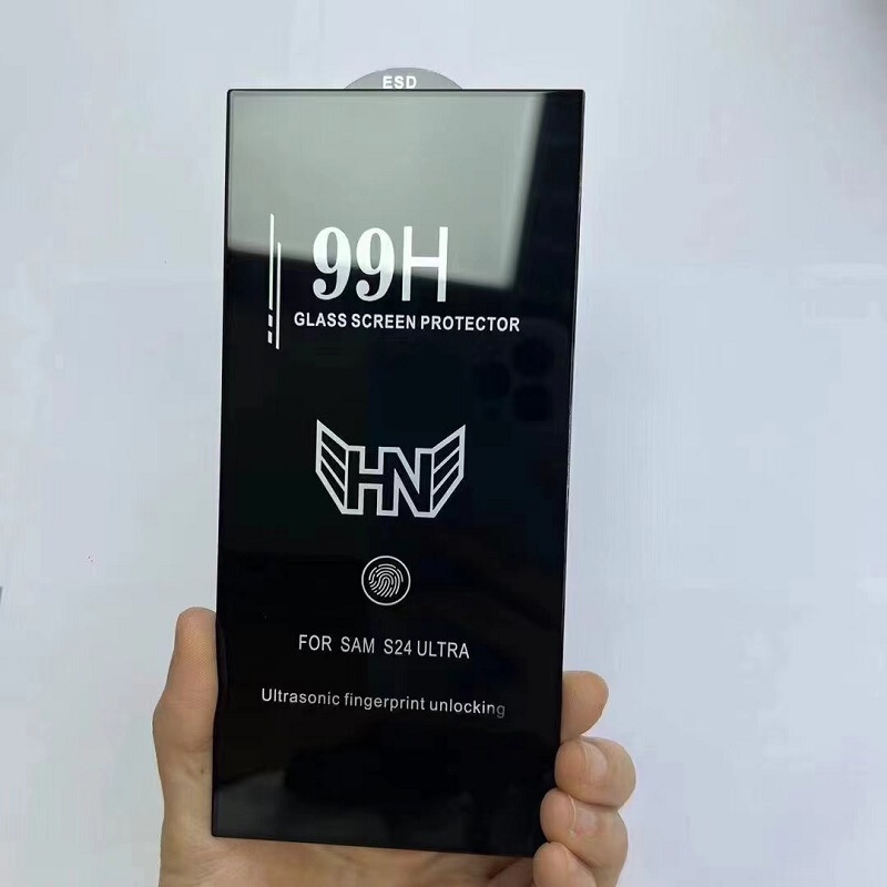 Suitable for Iphone17 Tempered Film, Finely Carved 99H Samsung S26Ultra Fingerprint Unlocking Version S23/S24 Hd Film