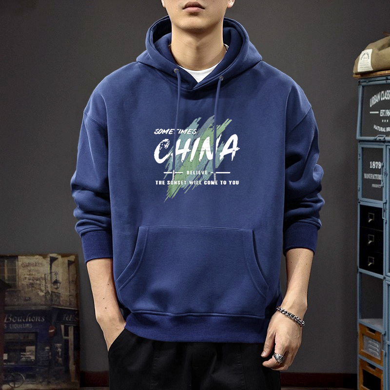 Azul escondido con sudadera normal - 2503