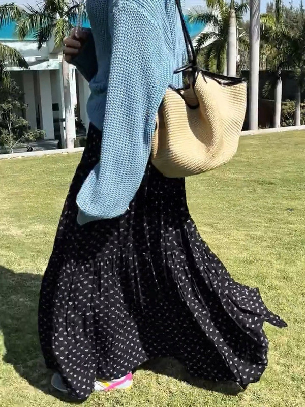 秒杀款鱼尾半身裙女2025气质简约垂感显瘦包臀a字中长裙子|undefined
