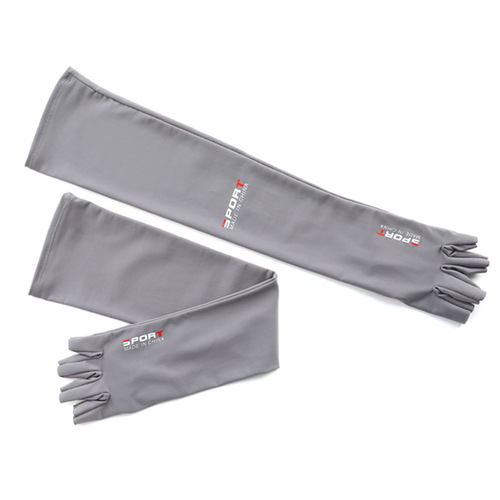 Sunscreen Ice Silk Sleeves Men's Summer New Half-Finger Anti-Slip Anti-Sweat Breathable Arm Sleeves Anti-UV Gloves