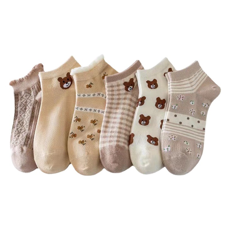 Calcetines de mujer primavera y verano, nuevas calcetines de mujer delgadas, calcetines de barco poco profundos, calcetines de mujer lindos, rosa, calcetines de calcetines de mujer.