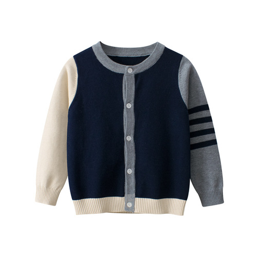 27kids Korean style children's clothing spring new style 2024 children's sweater jacket sweater boy baby clothes wholesale