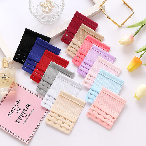 Ozina stainless steel 3 rows and 4 buckles elastic band extension back buckle bra elastic extension buckle three rows and four buckles extension buckle