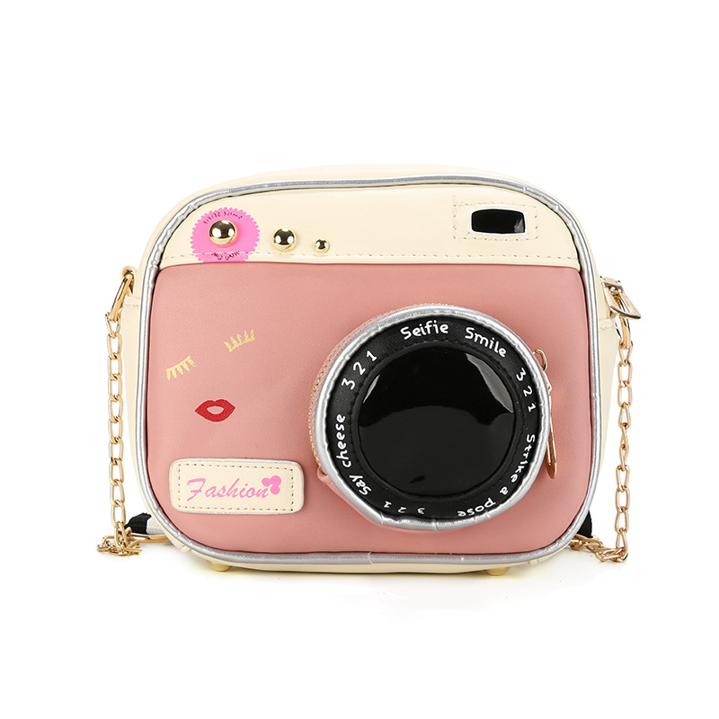 554g Weight Polyester Lining Material Zipper Closure Type Single Shoulder Strap Strap Type Camera Bag Bags Type Casual, Daily Occasion Polyester Material Geometric Pattern All Seasons Season Unisex Gender Cute Style Square Shape Pink, Red, Black Color Medium Size Unisex Medium Geometric Square Zipper Camera Bag 20