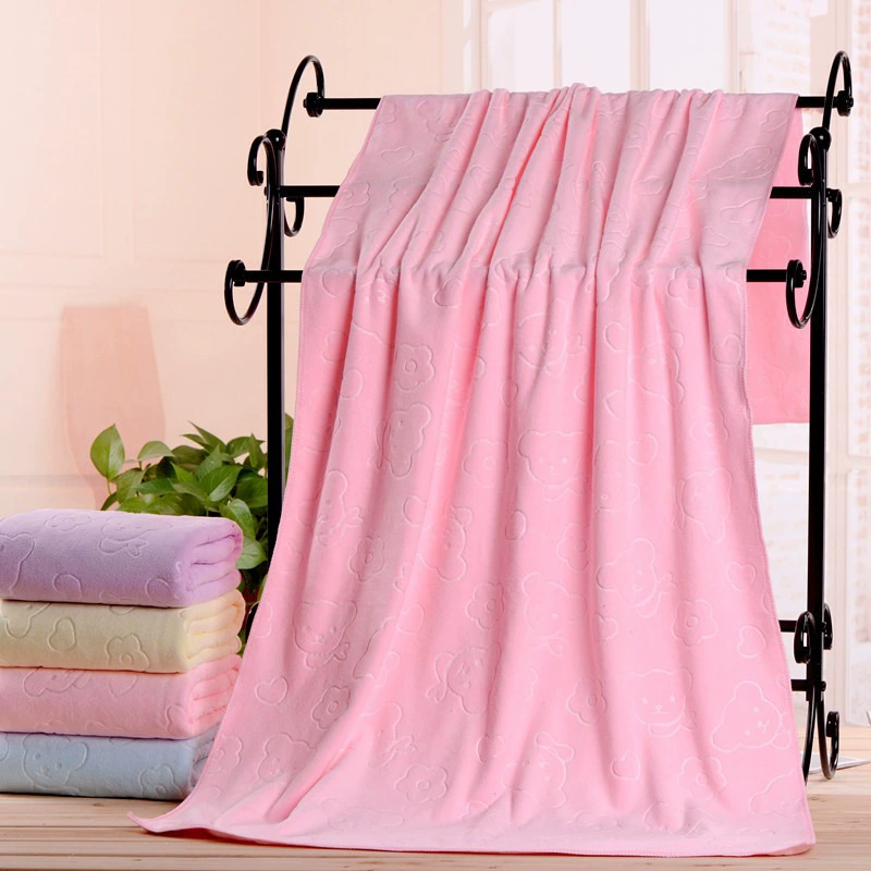 (Cross-border trading), quick dry beach bath towel, increased thickness, water absorbent, with little bears