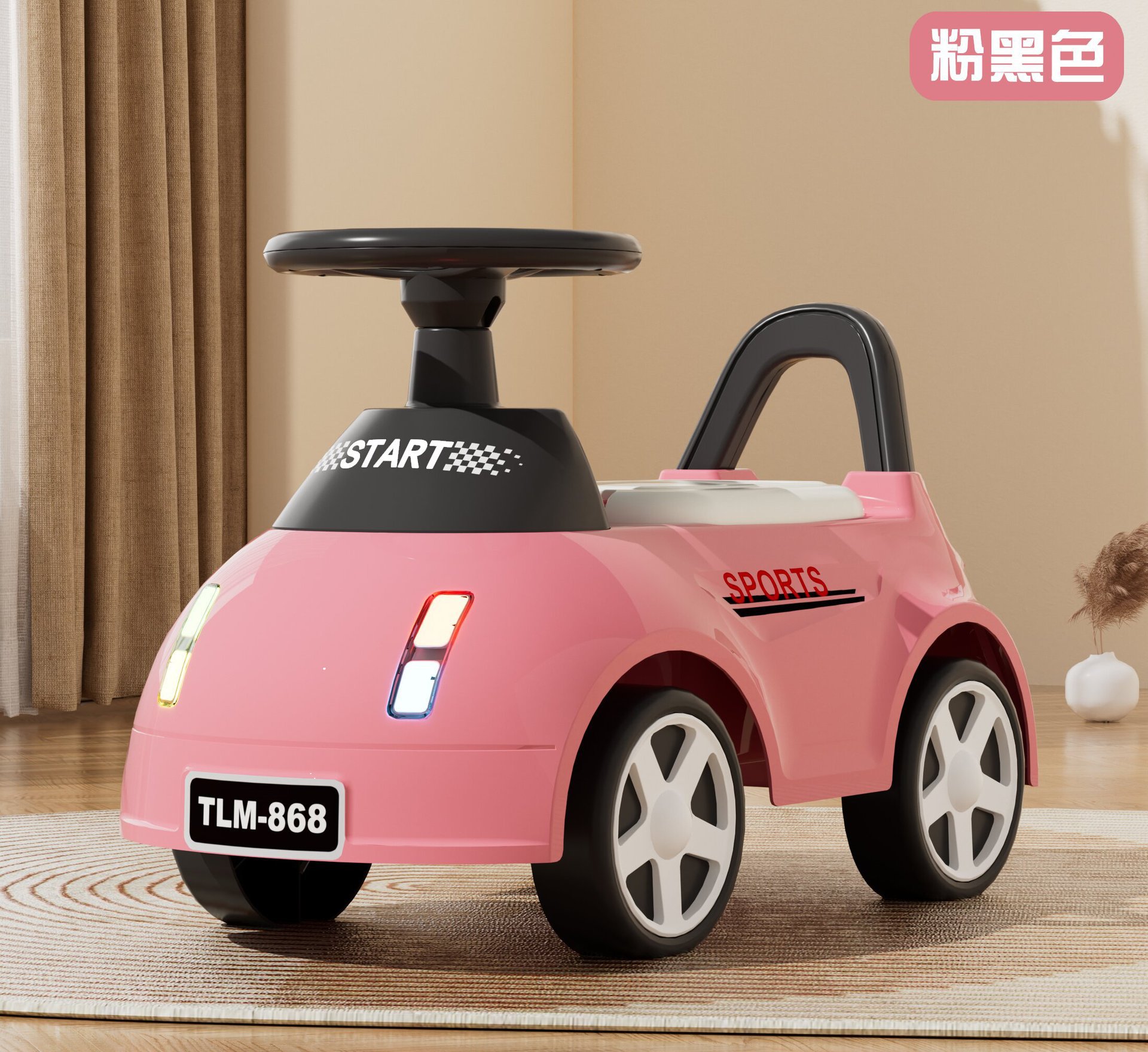 Patinetes infantiles de cuatro ruedas de torsión equilibración puzzle caminante de música iluminación patinaje para bebés de 1 - 3 años de edad