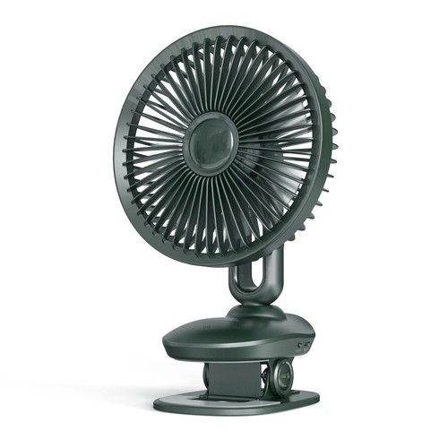 New USB Touch Control Charging Mini Fan with Creative Light Desktop Clip Rotating Three Speed Portable Small Fan F8