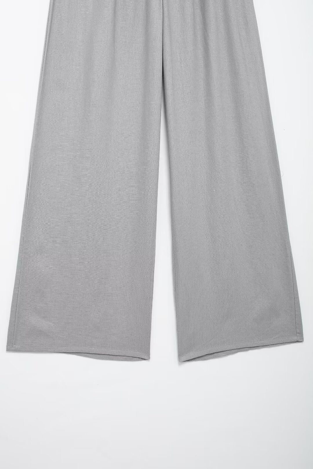 2024 Summer New Collection Women's Linen Blended Wide Leg Pants_voghion.com