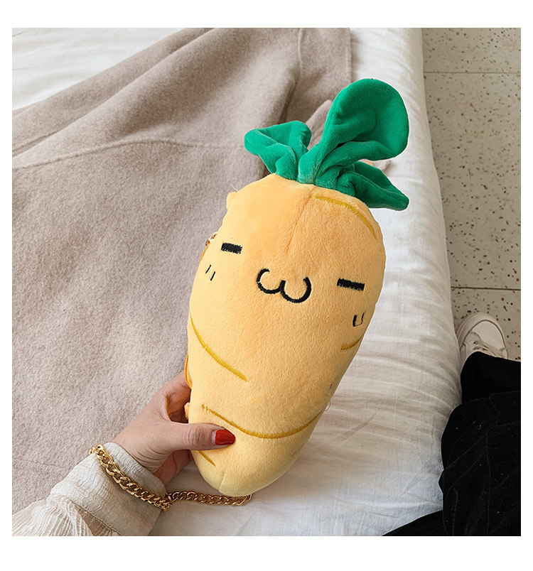 Cute Carrot Shoulder Messenger Plush Bag Wholesale Nihaojewelry display picture 68