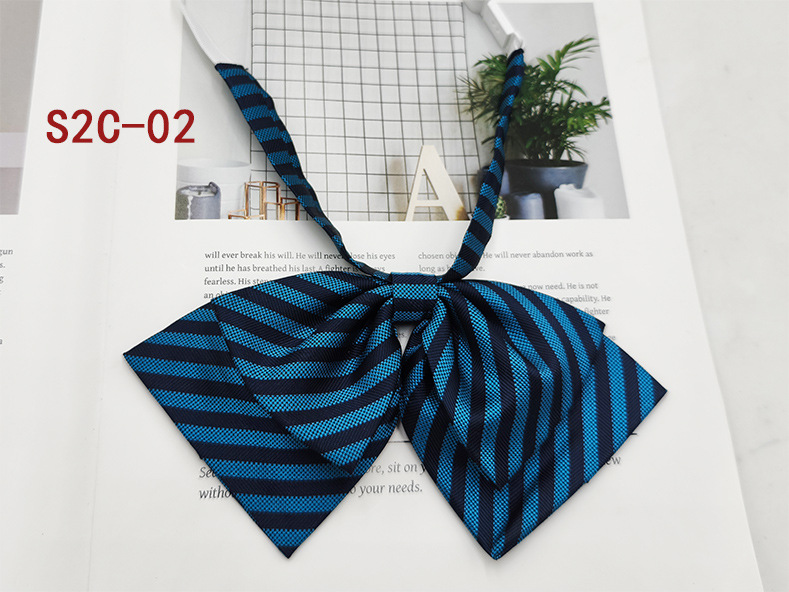 Fabricante spot doble mariposa grande JK pajarita pajarita flor traje de soltero todo fósforo raya universal lazo mujer