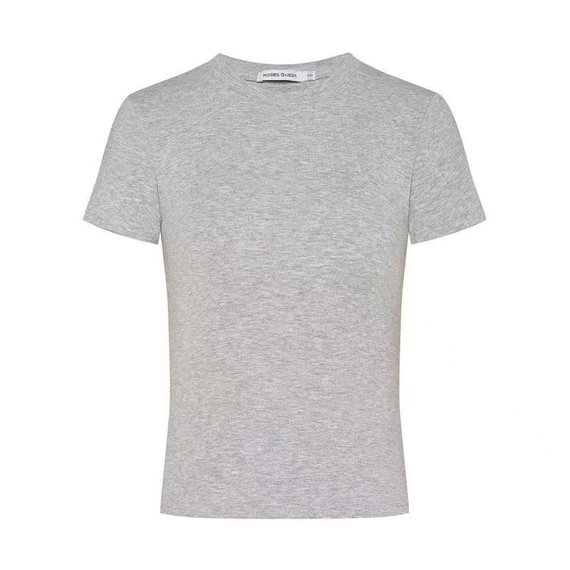 Zhenghong camiseta de manga corta camiseta de base de mujer 2026 primavera y otoño nuevo comercio exterior ropa de mujer coreana delgada chica caliente con camiseta superior