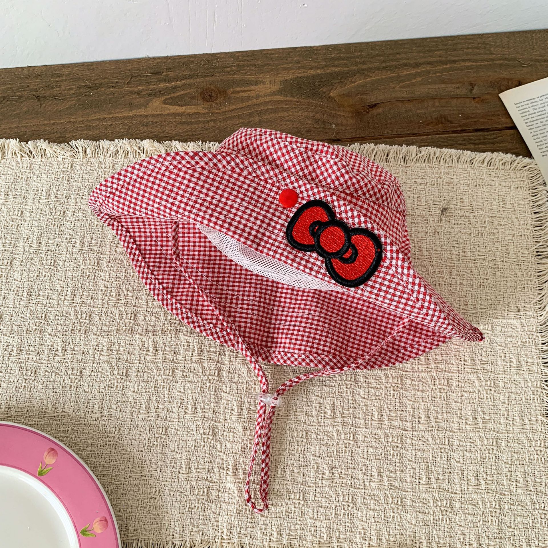 Sugar Pear ropa infantil sombrero de niñas verano delgado 2026 protección solar transpirable ocio sombrero de pescador infantil sombrero de sol bebé
