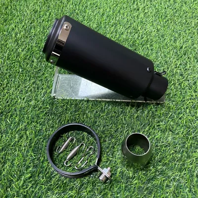 Motorcycle exhaust pipe — pipe 89 barrel SC - 89-round-mouth-black-belt-strip-51mm