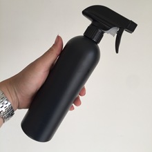 250/500ml喷雾瓶塑料瓶 全黑色喷水瓶 擦玻璃浇花喷水瓶子跨境