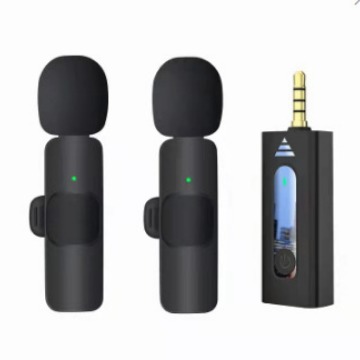 Micrófono de cuello inalámbrico K35D reducción de ruido inteligente teléfono móvil transmisión en vivo micrófono de radio inalámbrica grabación de video corto