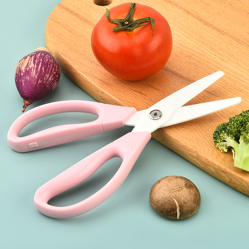 (2개) 8 인치 세라믹 가위 산업 대형 20CM 절연 가정용 식품 가위 내구성 부식 방지 주방 가위는 녹슬지 않습니다.