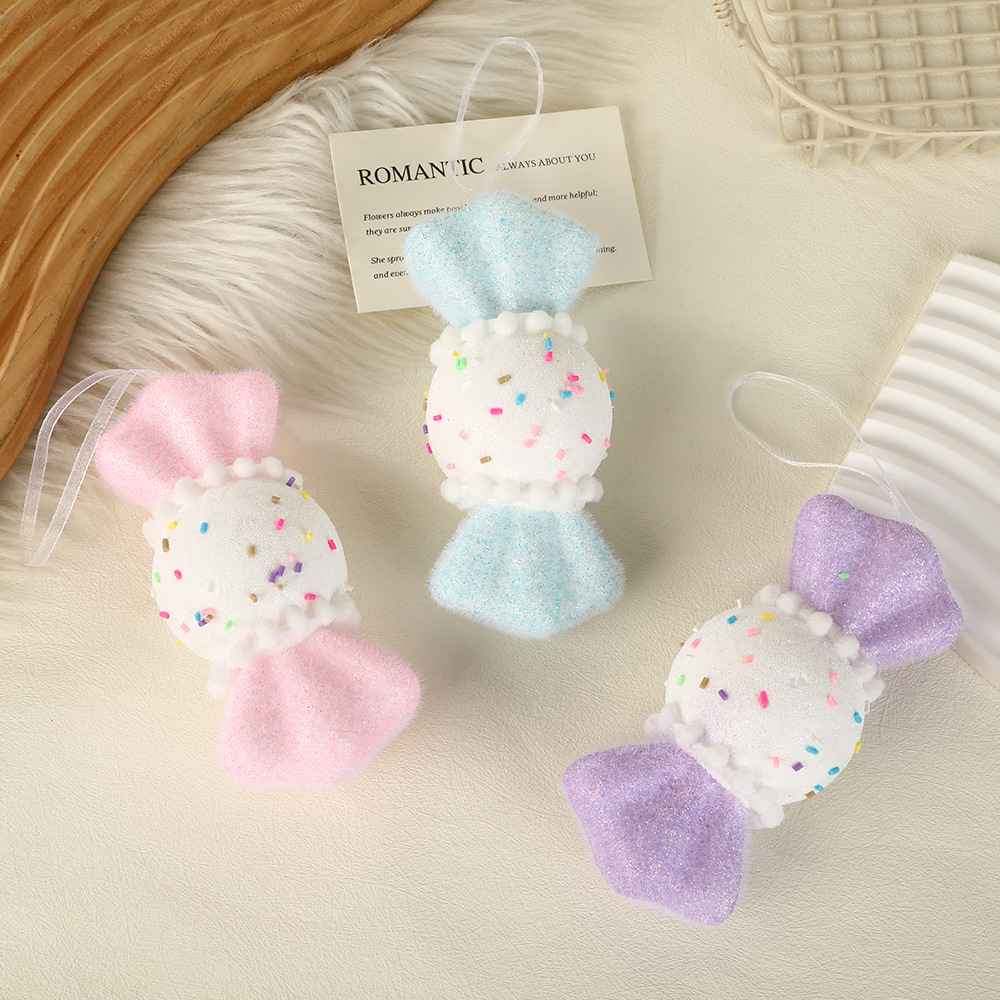 espuma de macaron helado caramelo decoración transfronteriza árbol de Navidad caliente decoración de imitación tarta de hielo colgante