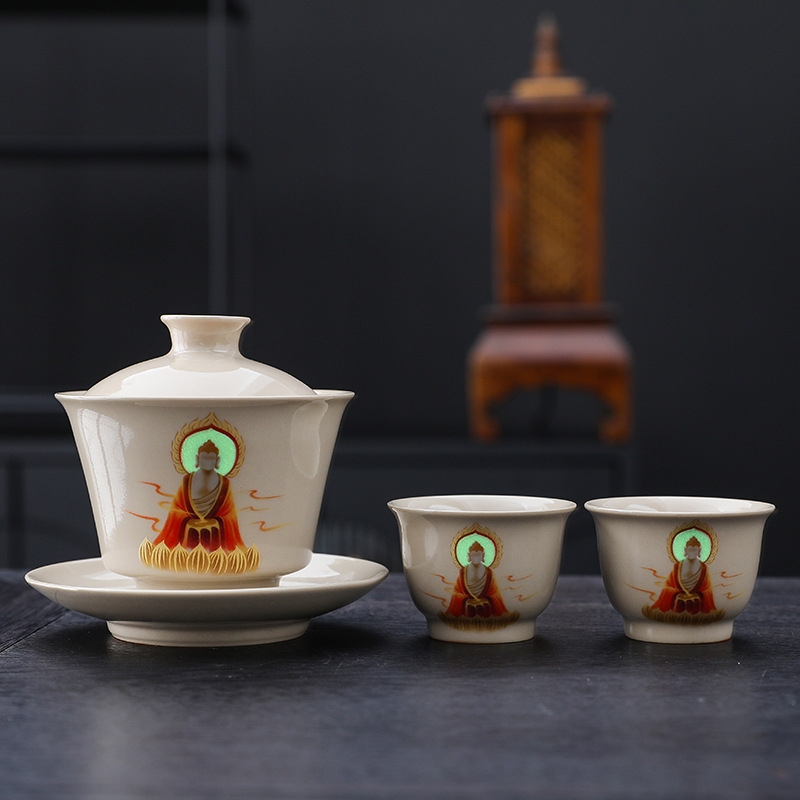 カップレトロ草木灰無相敦煌主人杯陶磁器家庭用工夫茶器個人お茶専用品茗|undefined