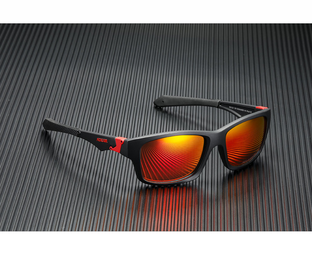 KDEAM nieuwe sportzonnebrillen voor heren en dames gepolariseerde zonnebril TR90 outdoor fietsbrillen KD0804_voghion.com