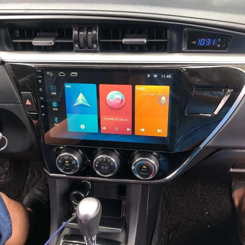Suitable for 14-16 Toyota Corolla Android Large Screen Navigation Gps Bluetooth Reversing Image Carplay