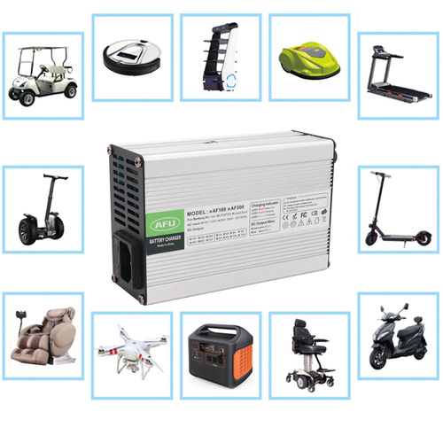 58.4V 4A 5A Charger Compatible with 16S 51.2V Lithium Iron Phosphate Battery, Connector Selectable