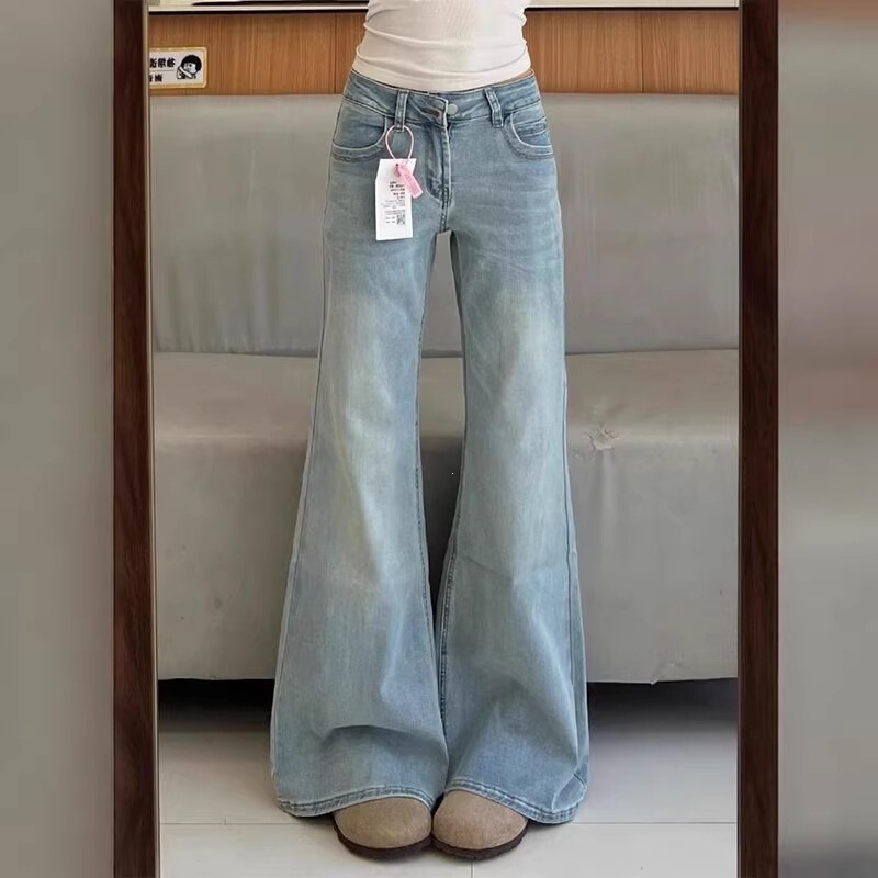 Leg-Lengthening Flared Jeans for Women 2026 Spring/Summer New Flared Straight-Leg Pants for Women Trendy Slimming Long Pants