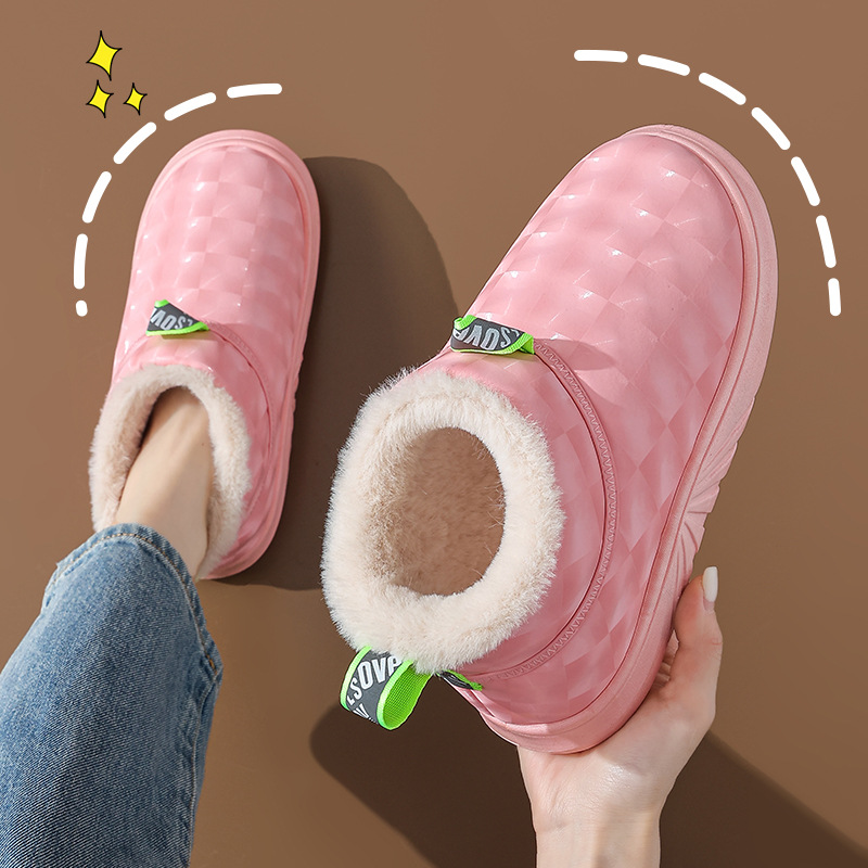 children Cotton slippers Boy girl Child Infants indoor Home baby non-slip Maomao With the bag Cotton-padded shoes