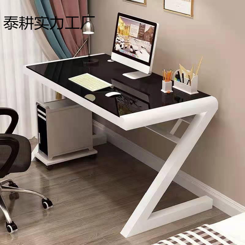 Simple Modern Desk Simple Study Desk Writing Desk Glass Computer Desk Desktop Home Simple Computer Office