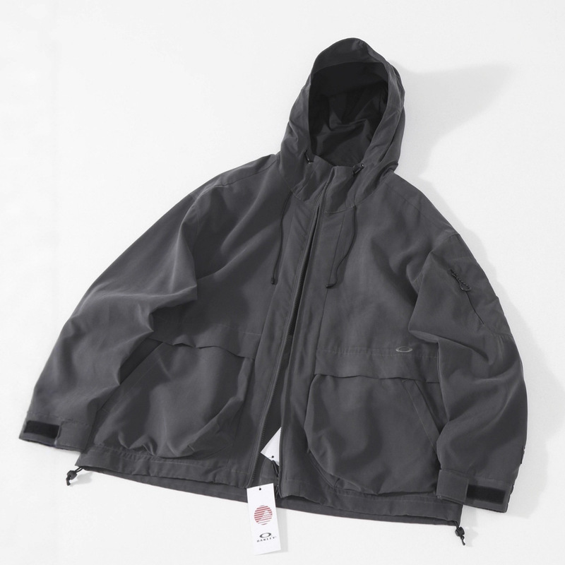 Oak Functional Outdoor Sports and Leisure Jacket, down Shell, Multifunctional Hooded Jacket, Loose and Trendy