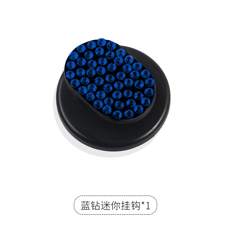 Gancho interior del coche pasta de primera fila creativa práctica Diamante incrustado lindo coche multifuncional asiento trasero pequeño gancho