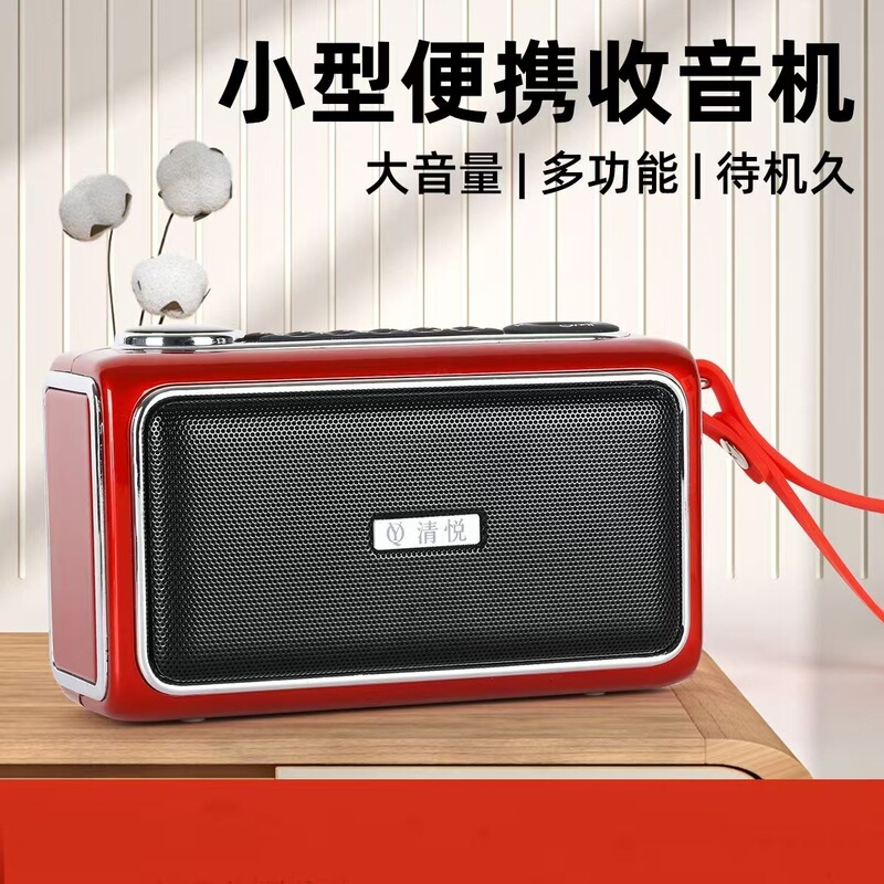 Qingyue S5 Outdoor Portable Bluetooth Speaker Music Player with Card Radio Mini Rechargeable