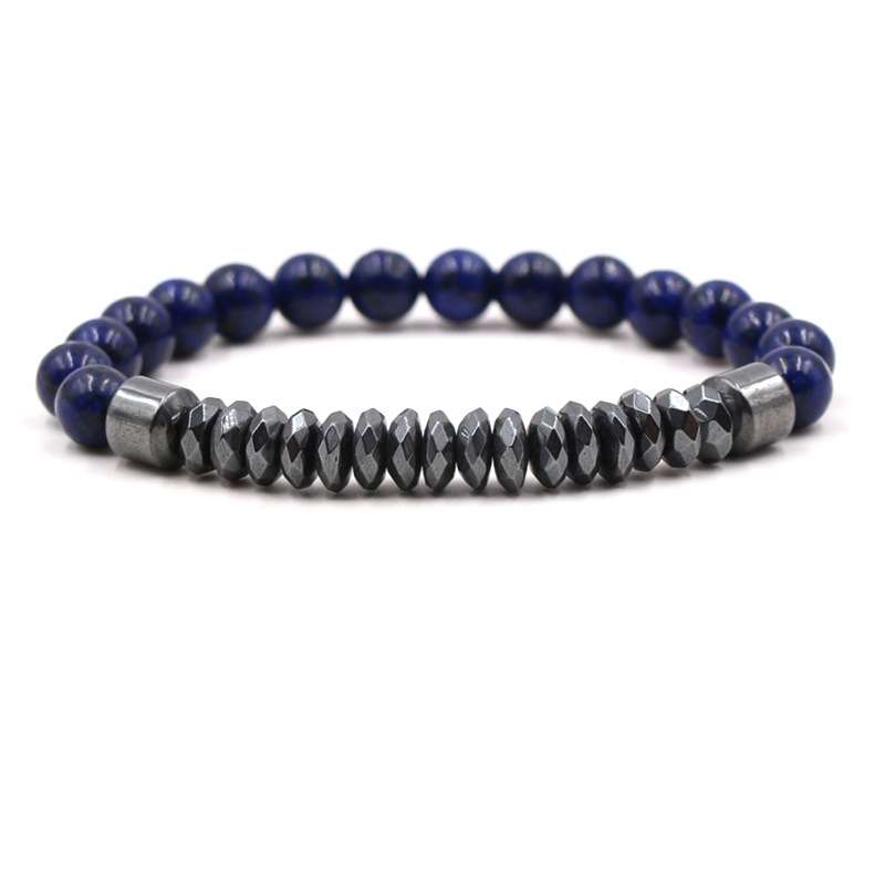 Simple Style Geometric natural stone Beaded Bracelets 1 Piece