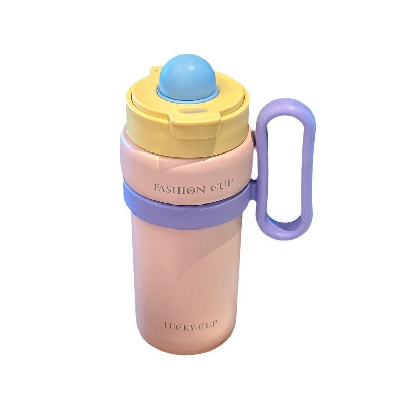 Capacious high quality coffee handheld glass, simple and elegant design